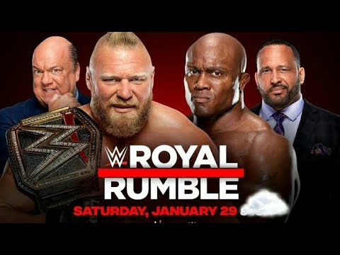 WWE Champion Brock Lasnar Royal Rumble Match