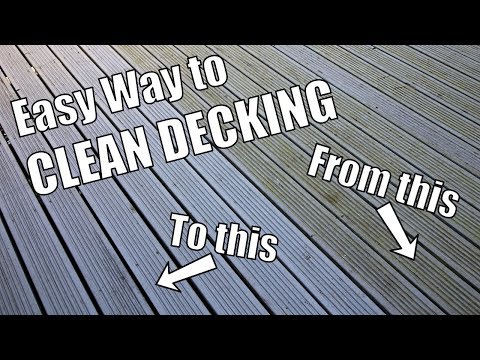 How to clean green algae / mould off Decking - Quickest and easiest way to clean Decking