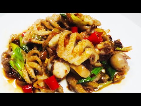 Delicious Spicy Octopus | Chinese Recipe Quick Dish | 香辣八爪鱼 | 爆炒八爪鱼｜ Q弹鲜嫩有妙法