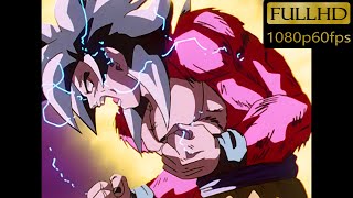 DBGT Goku Turns Super Saiyan 4 For The First Time [1080p60fps]