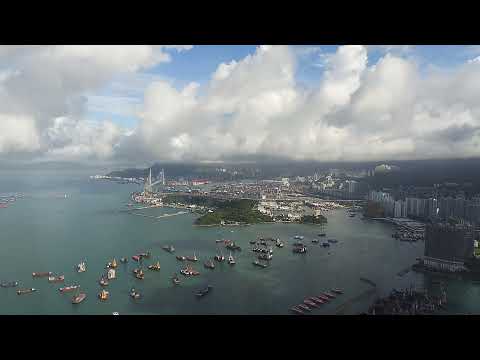 [Timelapse] Sea View from The Ritz Carlton HK 香港麗思卡爾頓酒店.海景.景觀 (14/6/2021)