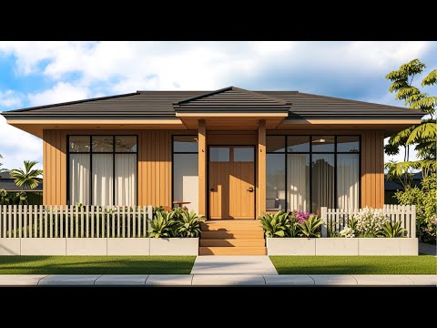 Stunning Wooden Country Modern Small House Design Ideas