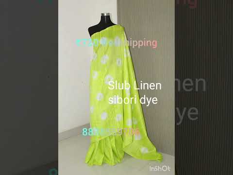 Semi linen#linencottonsareesonlineshopping