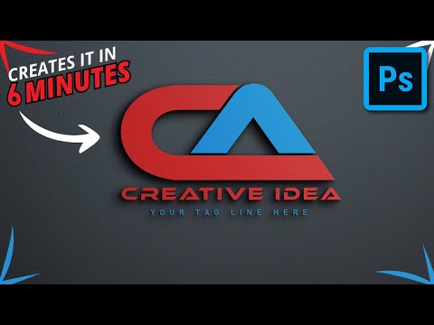 Photoshop Logo Design Tutorial || How to Make a Logo in Adobe Photoshop #logodesign #calogodesign ||