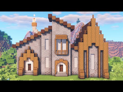 Minecraft Stone Mansion Tutorial