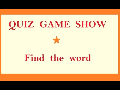 Quiz game show - Find the word 2