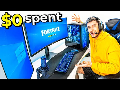 I Built This FREE Gaming Setup in 10 Days!