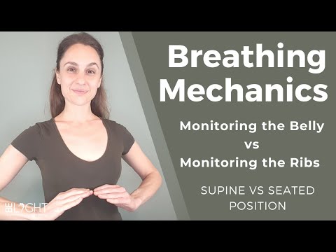 Breathing Mechanics - Monitoring the Belly vs Monitoring the Ribs - Supine vs Seated Position