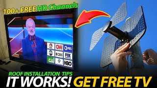 100+ 4K FREE TV Channels. Installing 1000 Mile HD Digital Antenna for TV - ATSC3.0 Outdoor Antenna