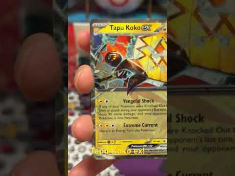 Guardian Deity Tapu Koko ex #pokemon #pokemontcg #pokemoncards #pokemonscarletandviolet #paradoxrift