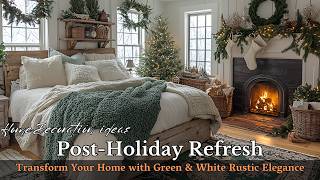 Modern Rustic Winter Decor: Green and White Ideas to Cozy Up Your Home