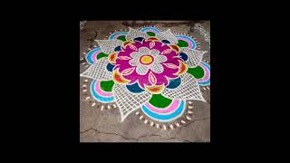 Beautiful Diya design|Easy&Simple design|New rangoli 2025