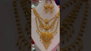 "Exquisite Gold Necklace Set | Perfect Bridal Jewelry for Special Day #unfrezzmyaccount #shorts