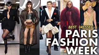 TOP 10 BEST DRESSED CELEBRITIES AT PARIS FASHION WEEK 2024! (SS25)