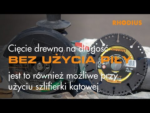 Cięcie drewna na długość bez użycia piły - jest to również możliwe przy użyciu szlifierki kątowej