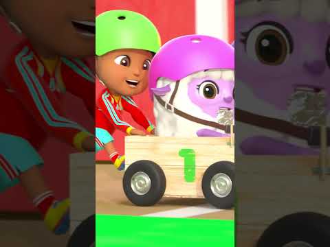 Ready, Set, GO! 🚗 Who Will Win the Big Race? #happysong #Shorts