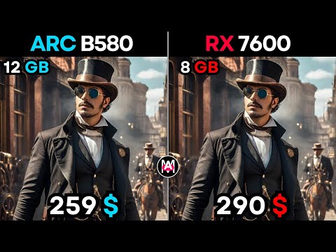 Intel ARC B580 vs Amd RX 7600 (1440p) - 13 Games Tested