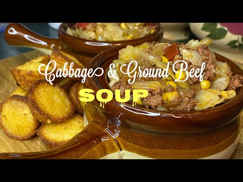 CABBAGE & GROUND BEEF SOUP COOKING WITH JUDY CALDWELL