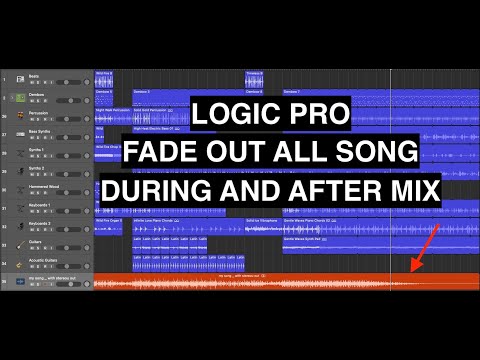 Logic Pro - Fade Out Song Ending - 2 methods: During the Mix and After the Mix