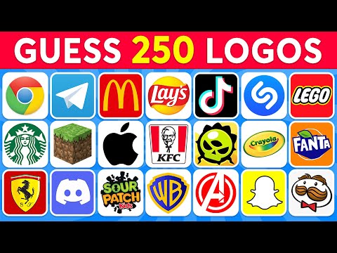 Guess The Logo in 3 Seconds | 250 Famous Logos | Logo Quiz 2024