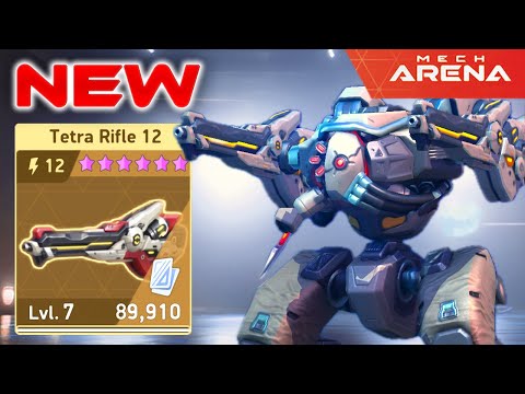 WOW! NEW Tetra Rifle 12 Deals Damage Through MODs! 🔥😱 Mech Arena