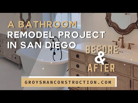 A Bathroom Remodel Project In San Diego: Before And After - Home Remodeling, San Diego