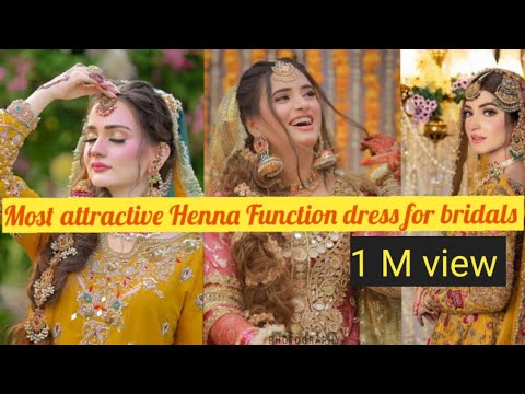 Most beautiful Henna Function dress design 2024 | mayoun dress design for bridals/@Fairyfashions109