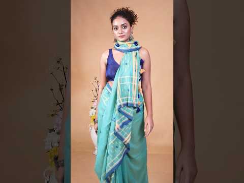 Jerry Presents A Pure Cotton Handloom Saree 💐 #shots #trendingsong #cottonsaree #jerryapp