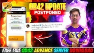 Free fire🔥 ob42 update postponed ☹️ #freefire #criminal #gaming #viral #freefireindia #youtube