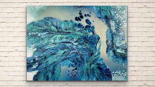 3’x4’ Huge Pearl Pour Technique & Dutch Pour Acrylic Pour | Art Therapy