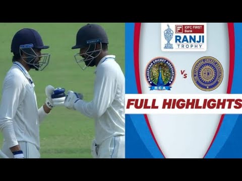 Ranji Trophy 2024/25, Rajasthan vs Hyderabad, Day, Extended Full Match Highlights