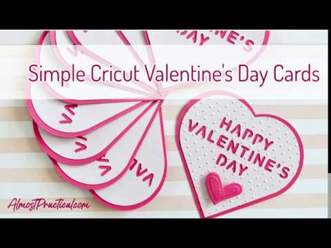 How to Make These Simple Cricut Valentine's Cards