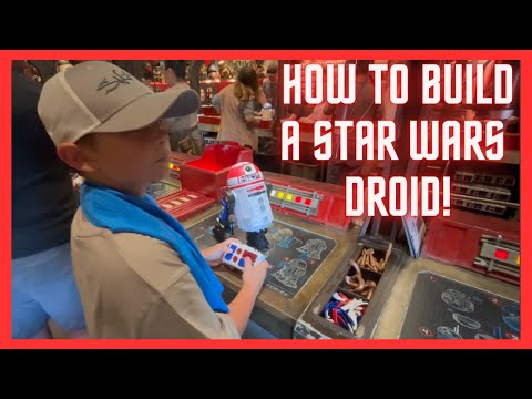 HOW TO BUILD A STAR WARS DROID! #hollywoodstudiosorlando #galaxysedge