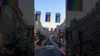 London oxford street morning view #london #pride #uk #oxfordstreetwalk #piccadillycircus #londonvlog