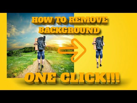 HOW TO REMOVE BACKGROUND PHOTOS (ONLY ONE CLICK)|TAMI VILLANUEVA