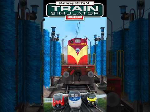 Train Wash Video I Train Simulator I Train wala Game I Train Video #shorts  #trainsimulator