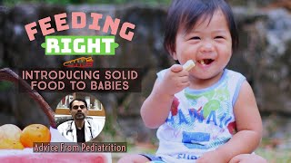 Introducing Solid Food To Babies | Pediatric Advice | #3 | Feeding Right