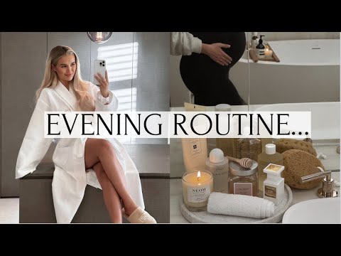 MY CURRENT EVENING ROUTINE- PREGNANCY EDITION🌙✨🤍 | AD | MOLLYMAE