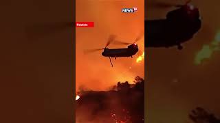 Aerial View- Wildfires Rage Across Los Angeles | #wildfire | N18S