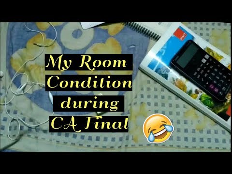 My Room Condition during CA Final Study 😂 |Nov 2017 Attempt