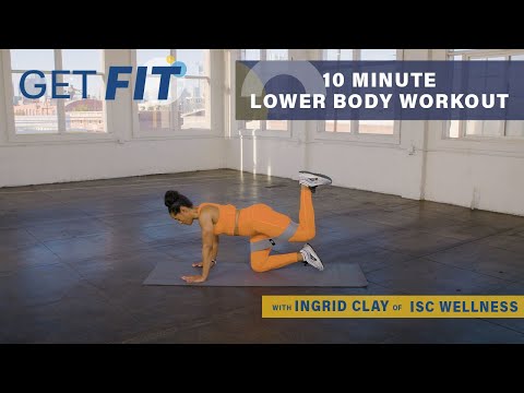 10 Minute At-Home Lower Body Workout with Ingrid Clay | Get Fit | Livestrong.com