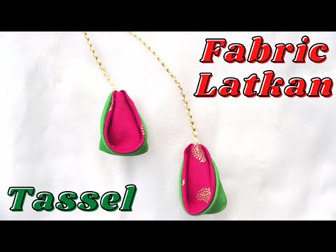 Easy Fabric Latkan Making Tutorial | Tassel Making at Home | DIY Latkan