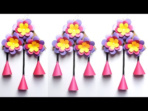 Best & Beautiful Wall Hanging | Paper Craft Flowers Wall Hanging Simple | Beautiful Wall Hanging.