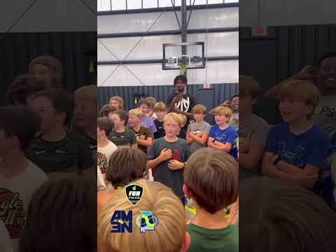 Crazy feel good reaction at the end  🥰  #shorts | boy sings in front of basketball campmates!