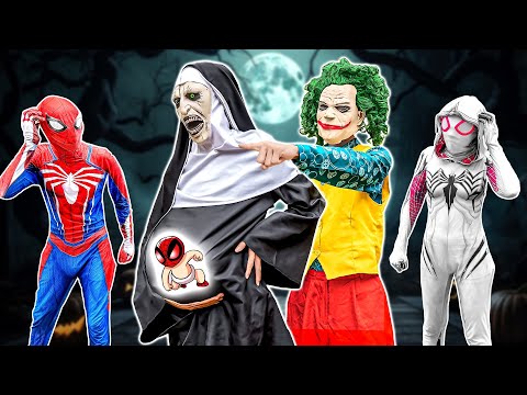 What If 10 SPIDER-MAN in 1 HOUSE? | joker  Kidnapped SPIDER-GIRL Pregnant Stomach