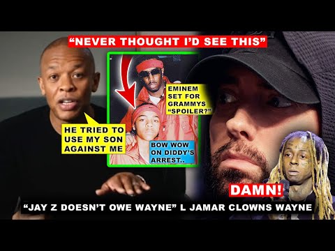 Dre Sued for $10 mil: Dre Reacts, Eminem GRAMMYs Prediction 👀 , L Jamar SLAMS Wayne Over SB Backlash