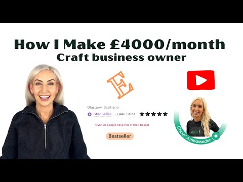 How I make £4000+ per month as a handmade & craft small business owner, content creator, advice, tip