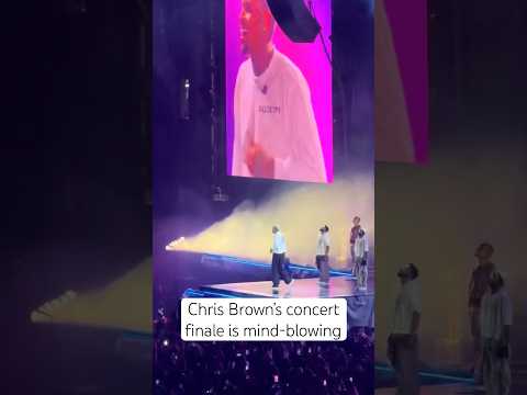 Chris Brown’s concert finale is mind-blowing #chrisbrown #rnb #concert #singer