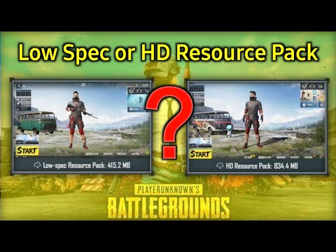 Pubg Mobile | Low-spec or HD Resource Pack