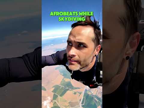 Free-falling through the clouds with Afrobeat in my ears—skydiving just got a whole new vibe! 🪂🎶☁️